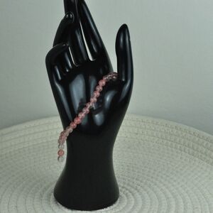 Chic Pink Beaded Bracelet